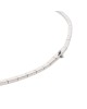 Ruby and Diamond Station Necklace in White Gold